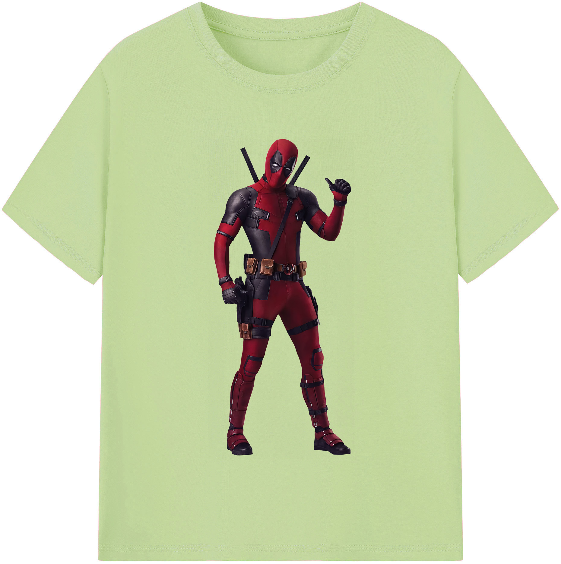 （画像用） Deadpool デッドプール 綿100％半袖Tシャツ（フロントプリント）